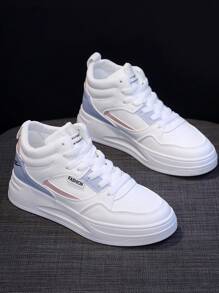 1pair Fashionable Women's Sporty Casual Sneakers, All-Match Style High-Top Boots For Students