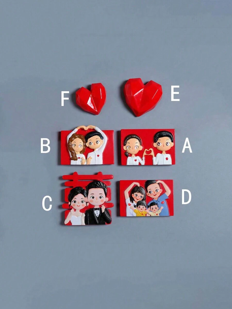 1 件创意结婚证书设计磁性 3D 冰箱装饰，厨房磁铁石装饰最佳礼物