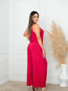 Mila Pantalona Jumpsuit - Màu Hồng Tươi - Xem 2