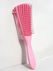 5Pcs Hair Styling Combs Set Teasing Hair Brushes Rat Tail Combs Edge For Women, Long Rat Tail Comb Bone Tip Sharp End Braid Divider Parting Hair Dye Comb Brush, Detangling Brush For Curly Hair, Black Hair Detangler, Afro Textured 3a To 4c Wavy, For Wet/Dry/Long Thick Curly Hair, Exfoliating Your Scalp For Beautiful And Shiny Curls, Hair Brush - Multicolor - View 7