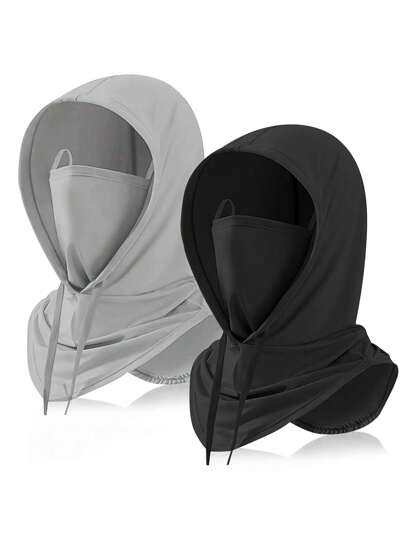 Balaklava Windproof And Breathable Hood, Integrated Multifunctional 360 ° Breathable Mask, Detachable Hood, Multifunctional Full Face Cover For Bicycles, Motorcycles, Outdoor Sports And Fishing Halloween