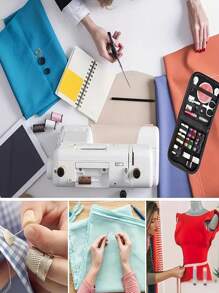 1 Set Black Portable Sewing Tool Kit, Home Sewing Tools 10pcs/Set Including Thread Box, Needles, Threader, Handwork Sewing Accessories With Fabric Organizer Box - Complete Handmade Sewing And Mending Tool Set With Assorted Color Threads, Suitable For Travel And Home Use - Essential Crafting Essentials All Year Round