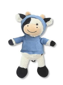 30cm/11.8inch Christmas Cow Plush Toys Lovely Cow Stuffed Animal Cow Wear Clothes Plush Pillow Soft Cute Cow Stuffed Animal Toy Gifts For Kids Ideal For Christmas Gifts Xmas Decor Home Girls Valentine's Day Gift - Multicolor - View 10