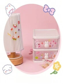Paquete de 100 pegatinas de niña de dibujos animados, diseños surtidos para manualidades DIY, papelería, journals de balas, estilos aleatorios - Multicolor - Ver 4