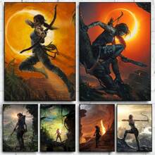 1pc Wall Arts Posters Game Hot Vedio Game Poster HD Printed Canvas Painting Wall Art Pictures Modern Gamer Room Home Club Decor Gifts Without Frame/With Frame ,Wall Art With Frame - Multicolor - View 5