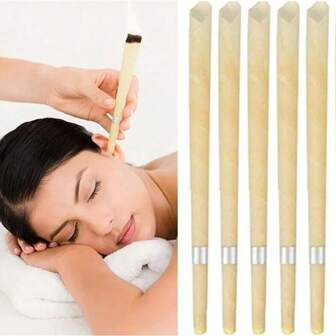 5/10st kompakta öronrengöringsstickor - Home Spa Öronvårdsverktyg