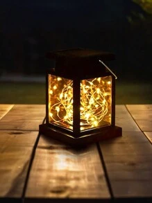 1 Solar Light, Outdoor Garden Decoration, Star Light And Candle Light For Hanging Or Table, Outdoor Solar Light, Patio, Garden, Warm White And Colorful Lights