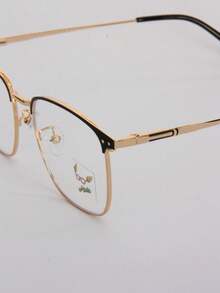 AMIA Men's Prescription Glasses Frame In Metal With Blue Light Filter Lenses MOD 93011 - Dorado - Ver 6