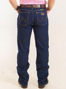 Men's Jeans, Traditional Country Style - Teal Blue - View 4