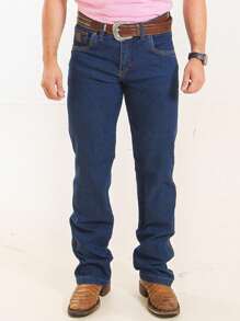 Men's Jeans Rancho Country Rodeio Style 34 To 56 - Màu xanh bảo bình - Xem 4