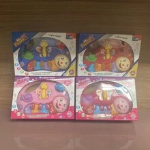 Butterfly Musical Piano Keyboard Kids Toy With Lights - Màu Hồng Tươi - Xem 9