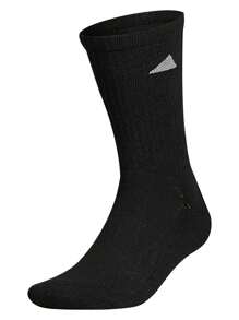 1/5/10/20 双装男士黑白极简斜条纹舒适柔软休闲运动中筒袜，适合日常穿着，条纹设计，适合派对、送礼等场合。 - 黑色 - 查看 5