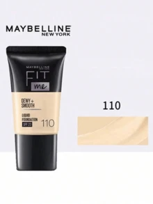 Fit Me Matte + Poreless 粉底液，18ml，适合干性/油性皮肤，控油，持久，半哑光效果 - 110#水潤版*3 - 查看 2