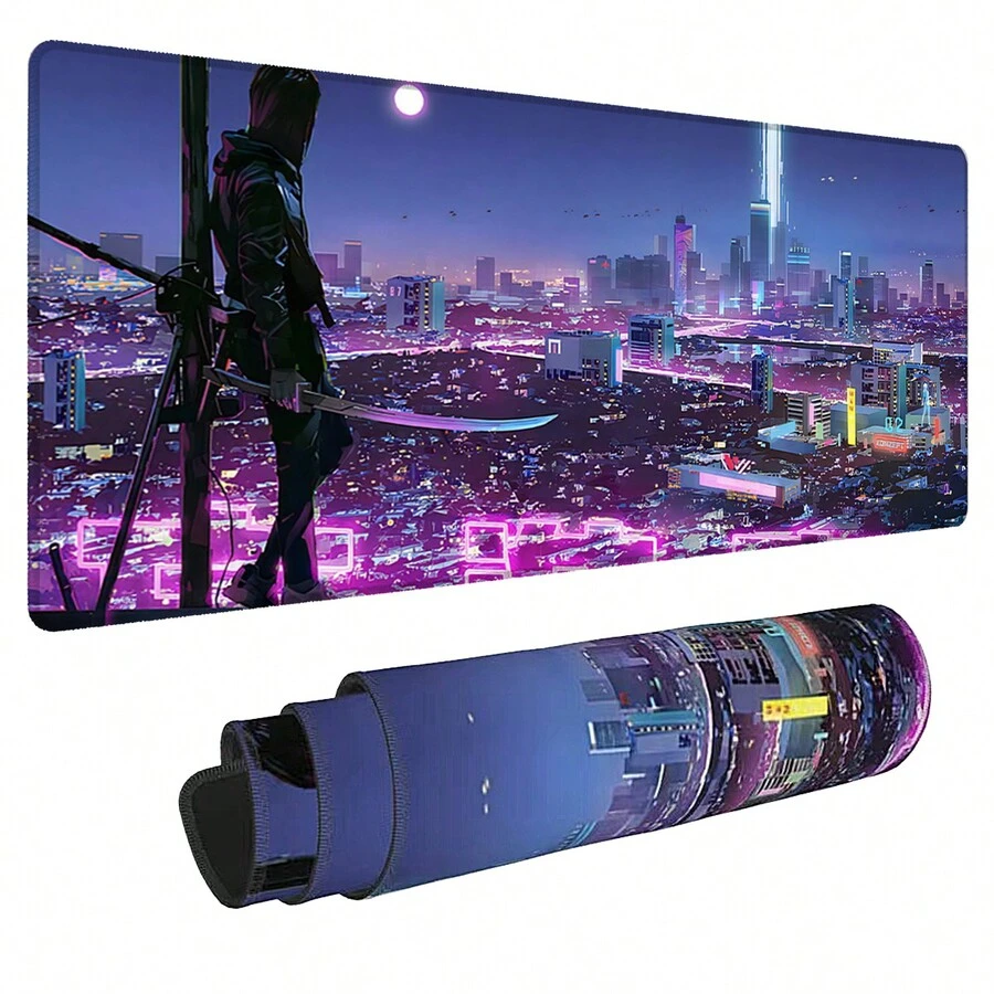 Tấm lót chuột Future City Night Scene LightL Shadow Tấm lót chuột chơi game lớn Tấm lót bàn phím nhiều kích cỡ Tấm lót bàn phím chống trượt bằng cao su Phụ kiện bàn làm việc văn phòng Tấm lót bàn phím cho trường học Quà tặng gia đình cho bạn bè Gia đình - nhiều màu - Xem 1