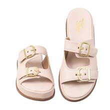 Papete FlatForm Via Birigui Clog Sandal With Adjustable Buckle - 米色 - 查看 4