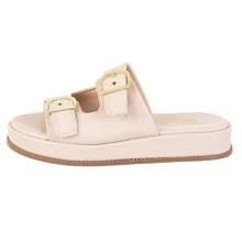 Papete FlatForm Via Birigui Clog Sandal With Adjustable Buckle - 米色 - 查看 3