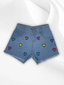 Teen Girls Denim Shorts - Multicolor - View 3