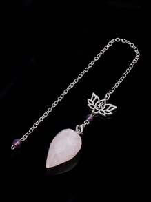 1 件装灵性水晶摆件，用于占卜灵气天然石虎眼石透明石英瑜伽神秘学摆件 H494 - Pendulum - 查看 13