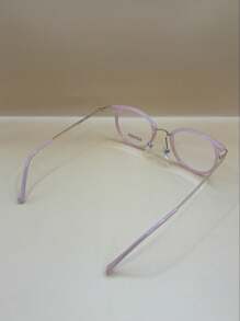 Glasses For Women Girls Round Metal TR90 Polycarbonate Medium Face Shape 3103 - 粉色 - 查看 5