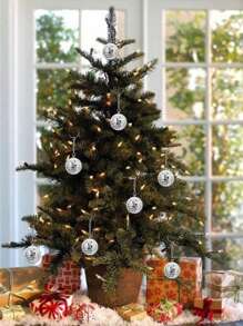 10 Stücke Discokugel Halskette 70er Jahre Disco Party Mini Discokugel Anhänger, Silber Discokugel Schmuck, Muss-have für Disco Party, Rückkehr zur Schule, Valentinstag - Silber grau - Übersicht 9