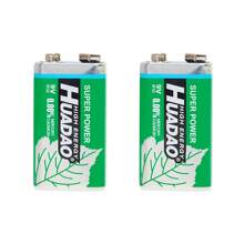 9V碱性一次性电池，适用于万用表、麦克风，6F22碳锌电池，1100mAh，适用于KTV玩具 - 6F22(HUADAO) - 查看 4