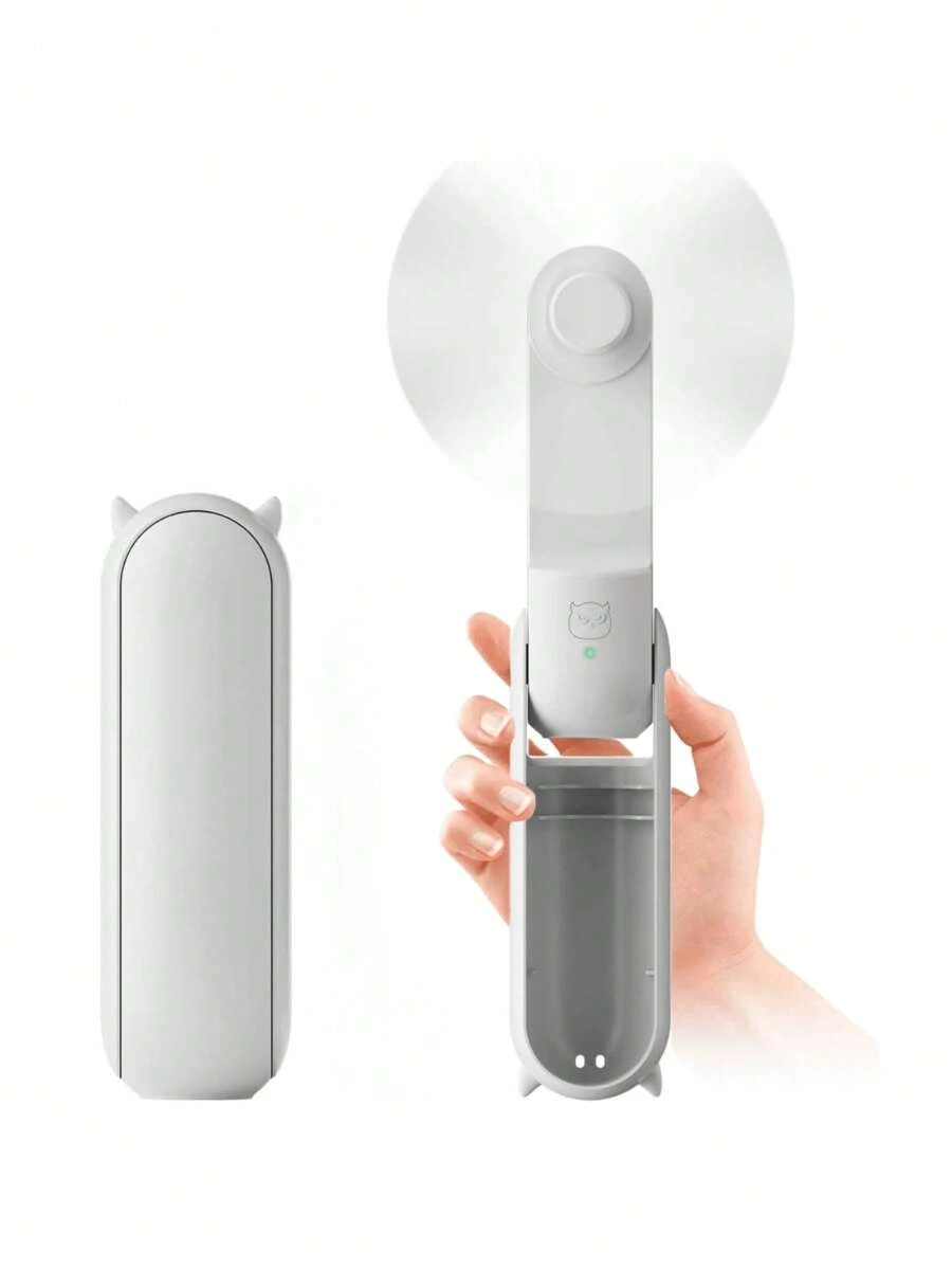 Mini Handheld Foldable Electric Fan, Student Dorm Desk Fan, Power Bank