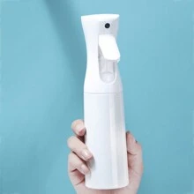 6 pièces/1 pièce Brumisateur continu pour cheveux, bouteille de vaporisateur vide fine petite Brume Bouteilles de vaporisateur pour produits coiffants bouclés, plantes (Noir)