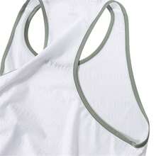 Under Armour 男士健身训练速干透气无袖T恤跑步背心 - 白色 - 查看 6