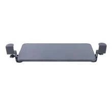 Clamp-On Computer Keyboard Mouse Under Desk Mount Slider Tray Extender Tray - Black - View 2