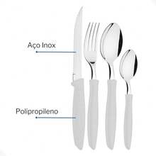Palmas Colors Kitchen Cutlery Set With Cutlery Holder 25 Pieces - Màu xanh lam - Xem 2