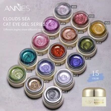 8ml/Bottle Eniness Cat Magnetic Gel Nail Polish, Sparkle Glitter Gel Varnish, Semi-Permanent Soak Off UV Gel