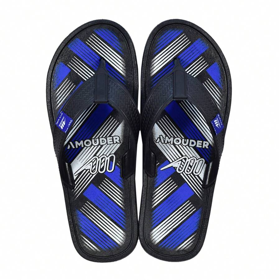 Men Flip Flops & Slides - 藍色 - 查看 1