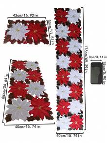 1 pieza Mantilla bordada con diseño hueco para decoración de mesa de cocina y comedor del hogar, aislante del calor, anticorrosión y antiarañazos para regalo de fiesta de boda, cumpleaños o navidad - Multicolor - Ver 3