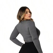 Cacharrel Casual Blouse - Gris - Ver 5