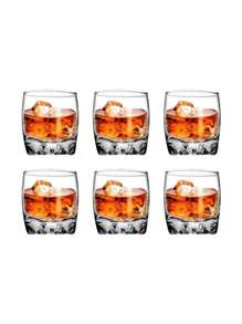Kit 6 Shot Glass Cup Whiskey 80ml Elegant Classic Design Bar Restaurant - 無色 - 查看 1
