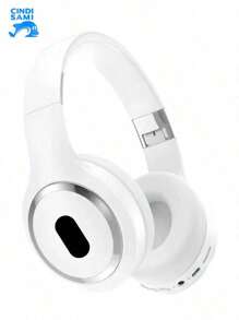 Bluetooth Wireless Headphones, Sports Style Wireless Headphones For Calls And Music - 白色 - 查看 1