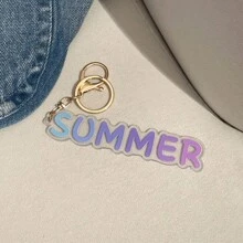 Breloc personalizat - Breloc personalizat, stil macaron colorat cu curcubeu drăguț, material acrilic adorabil, cadou surpriză pentru familie, prieteni sau copii