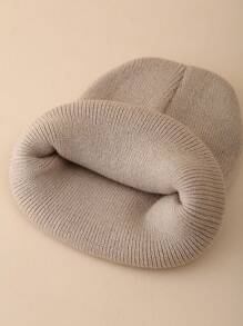 1pc Kids Bear Design Knitted Beanie Hat, Warm Winter Head Cap For Boys & Girls - Multicolor - View 6