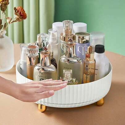 Porta Cosméticos 360 Condimentos Rotativos Multifuncionais De Prateleira De Cozinha-cor aleatoria