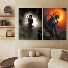 1pc Wall Arts Posters Game Hot Vedio Game Poster HD Printed Canvas Painting Wall Art Pictures Modern Gamer Room Home Club Decor Gifts Without Frame/With Frame ,Wall Art With Frame - Multicolor - View 6