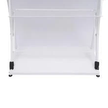 Floor-Standing Magazine Rack Information Rack Storage Rack Newspaper Rack Display Rack Manual Book Rack Single Page Simple Iron - White - View 4