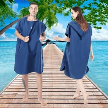 MUTAO Unisex Microfiber Quick Dry Beach Poncho With Storage Case, Portable Bathrobe For Bathroom, Surfing, Swimming, Beach Changing Cape, One Size Fits All,Women Valentine Gift Birthday Boyfriend Girlfriend Summer Wedding
