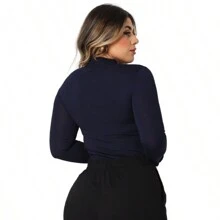 Women T-Shirts - Navy Blue - View 6