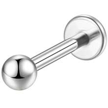 Helix Conch Titanium Piercing Ear Piercing Nose Piercing Labret Tragus Piercing - Bạc - Xem 1