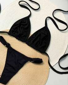 Bronze Ribbon Bikini - màu đen - Xem 2