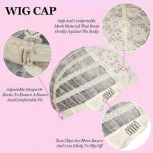 老奶奶假发，适合100天开学季，短款灰色卷发奶奶假发，银色老奶奶假发，适合老年女性角色扮演派对和母亲节使用。 - 淺灰色 - 查看 5