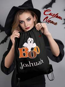 1 pieza Bolsa personalizada de Halloween y bolsas personalizadas para trick or treat, perfectas para llevar todos tus dulces de Halloween! Bolsa de transporte con diseño de fantasmas con nombre personalizado, bolsa de dulces de Halloween personalizada. Regalo de aniversario, regalo de San Valentín, regalo de cumpleaños, regalo para la mejor amiga, regalo para mamá, regalo para novia, regalo para ella, regalo para esposa, regalo de Navidad, regalos del Día de Halloween, regalos de Acción de Gracias, Feliz Día de Halloween