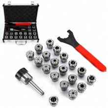 MTB2 ER32 M10 Spring Collet Chuck Set Morse Taper W/ Shank For CNC Millling Tool - 銀色 - 查看 6