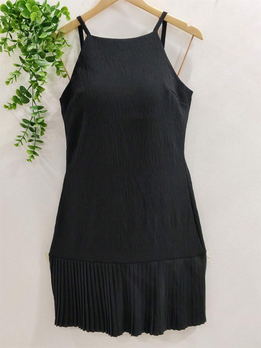 Women's Floral Dress - 黑色 - 查看 1
