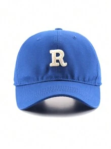 1pc Unisex Embroidered Capital Letter R Fashion Baseball Cap - Multicolor - View 15